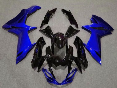 2011-2020 Gloss Black and Aqua Blue Suzuki GSXR 600-750 Fairings for Sale