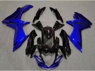 2011-2020 Gloss Black and Aqua Blue Suzuki GSXR 600-750 Fairings for Sale