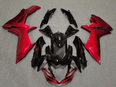 2011-2020 Gloss Black and Lava Red Suzuki GSXR 600-750 Fairings for Sale
