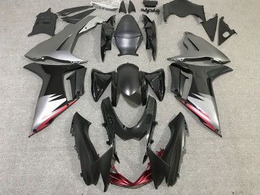 2011-2020 Gloss Black and Matte Grey Suzuki GSXR 600-750 Fairings for Sale