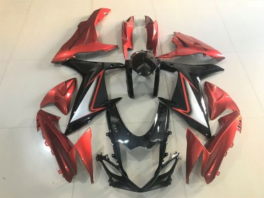 2011-2020 Gloss Black & Vibrant Orange Suzuki GSXR 600-750 Fairings for Sale