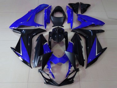 2011-2020 Gloss Blue and Black Suzuki GSXR 600-750 Fairings for Sale