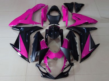 2011-2020 Gloss Pink and Black Suzuki GSXR 600-750 Fairings for Sale