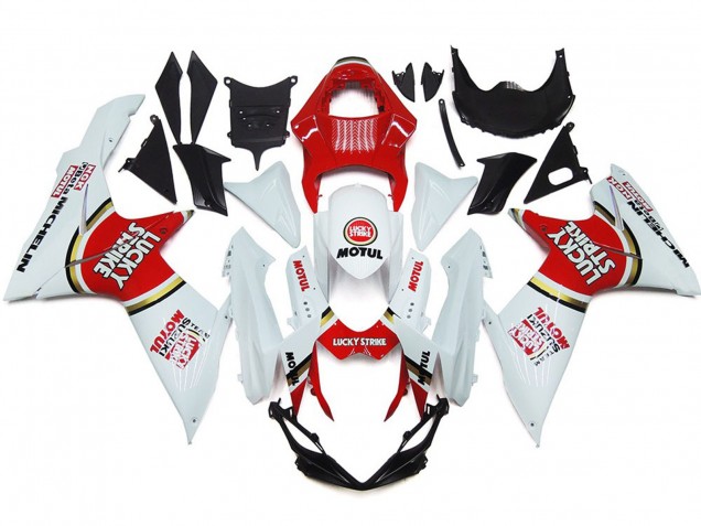 2011-2020 Lucky Strike with Gold Circle Suzuki GSXR 600-750 Fairings for Sale 2011-2020 Lucky Strike with Gold Circle Suzuki GSXR 600-750 Fairings for Sale