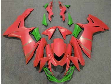 2011-2020 Matte Grapefruit Red & Green Suzuki GSXR 600-750 Fairings for Sale