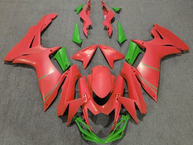 2011-2020 Matte Grapefruit Red & Green Suzuki GSXR 600-750 Fairings for Sale