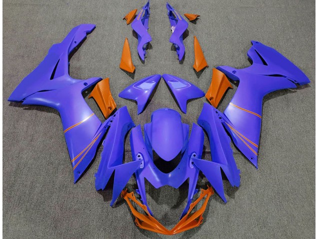 2011-2020 Matte Ocean Blue & Orange Suzuki GSXR 600-750 Fairings for Sale 2011-2020 Matte Ocean Blue & Orange Suzuki GSXR 600-750 Fairings for Sale