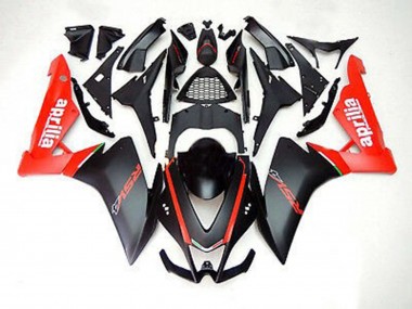 2012-2015 Matte Black and Red Aprilia RS4 125 Fairings for Sale