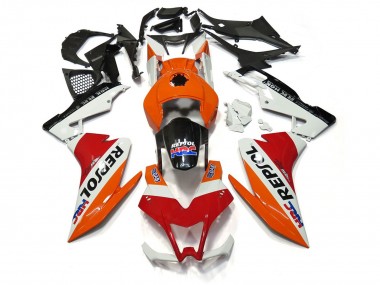 2012-2015 Repsol White and Red Aprilia RS4 125 Fairings for Sale