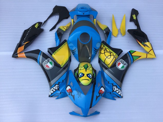 2012-2016 Blue Shark Teeth Honda CBR1000RR Fairings for Sale 2012-2016 Blue Shark Teeth Honda CBR1000RR Fairings for Sale