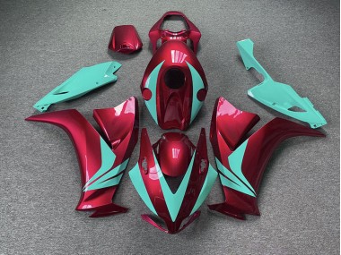 2012-2016 Gloss Red and Teal Honda CBR1000RR Fairings for Sale