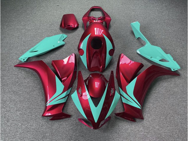 2012-2016 Gloss Red and Teal Honda CBR1000RR Fairings for Sale 2012-2016 Gloss Red and Teal Honda CBR1000RR Fairings for Sale