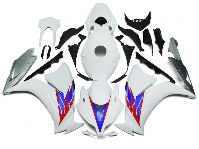 2012-2016 Gloss White and Silver Honda CBR1000RR Fairings for Sale 2012-2016 Gloss White and Silver Honda CBR1000RR Fairings for Sale