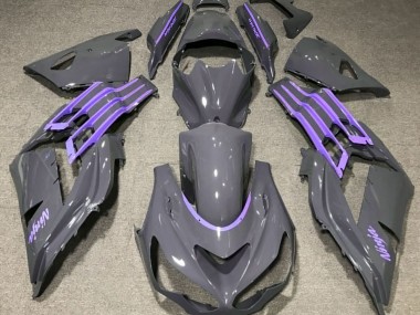 2012-2019 Nardo Gray & Purple Kawasaki ZX14R Fairings for Sale