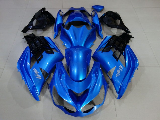 2012-2019 Vibrant Blue & Gloss Black Kawasaki ZX14R Fairings for Sale
