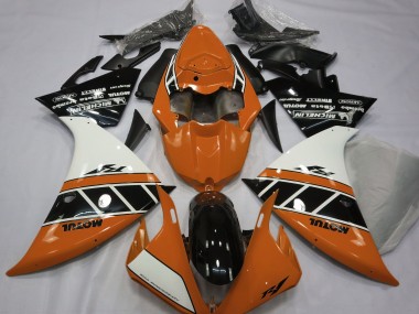 2013-2014 Gloss Orange White and Black Yamaha R1 Fairings for Sale