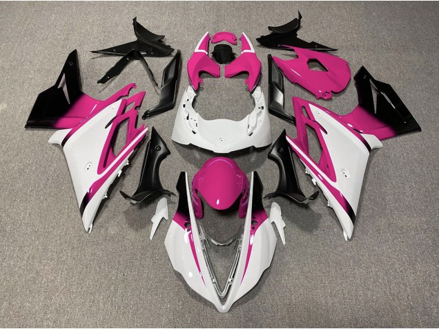 2013-2016 Gloss White and Pink Triumph Daytona 675 Fairings for Sale