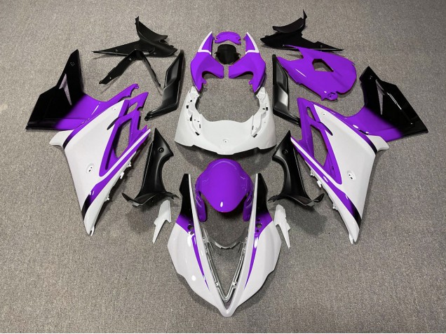 2013-2016 Gloss White and Purple Triumph Daytona 675 Fairings for Sale 2013-2016 Gloss White and Purple Triumph Daytona 675 Fairings for Sale