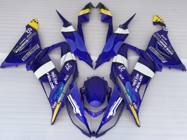 2013-2018 Blue Logo Style Kawasaki ZX6R Fairings for Sale