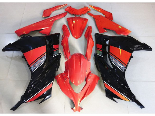 2013-2018 Candy Red and Black Kawasaki Ninja 300 Fairings for Sale 2013-2018 Candy Red and Black Kawasaki Ninja 300 Fairings for Sale