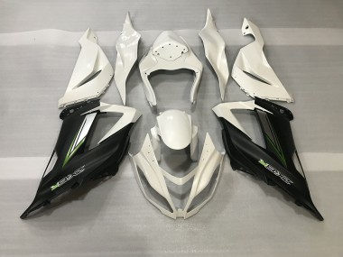 2013-2018 Crystal White & Satin Black Kawasaki ZX6R Fairings for Sale