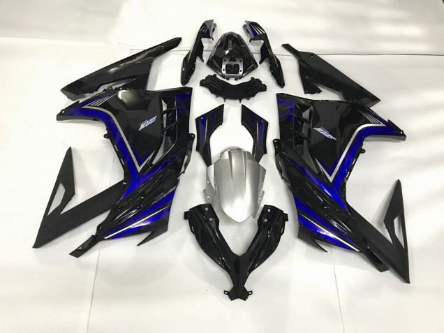 2013-2018 Gloss Black and Blue Kawasaki Ninja 300 Fairings for Sale 2013-2018 Gloss Black and Blue Kawasaki Ninja 300 Fairings for Sale