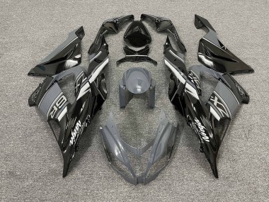 2013-2018 Gloss Grey and Black Kawasaki ZX6R Fairings for Sale