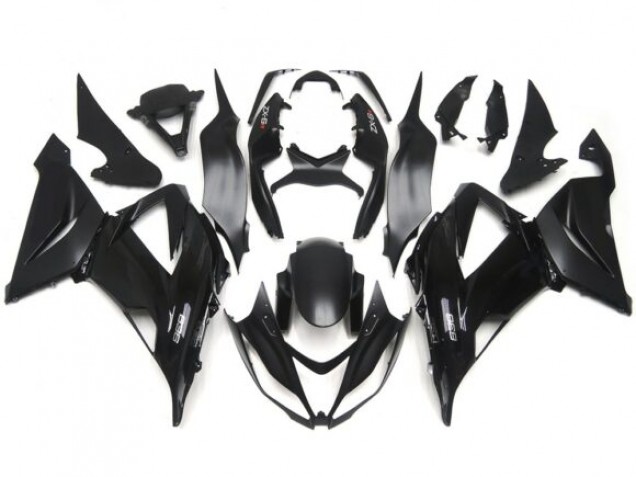 2013-2018 Gloss/ Matte Black Plain Slick Decals Kawasaki ZX6R Fairings for Sale 2013-2018 Gloss/ Matte Black Plain Slick Decals Kawasaki ZX6R Fairings for Sale