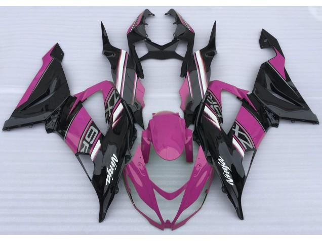2013-2018 Gloss Pink and Black Kawasaki ZX6R Fairings for Sale 2013-2018 Gloss Pink and Black Kawasaki ZX6R Fairings for Sale