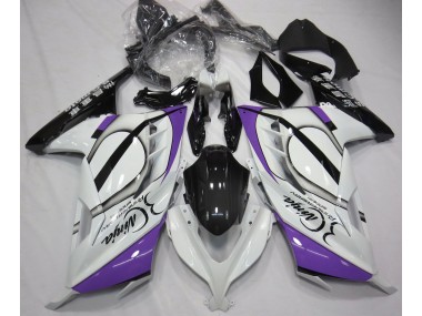 2013-2018 Gloss White & Purple Kawasaki Ninja 300 Fairings for Sale