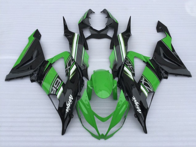 2013-2018 Green and Black High Gloss Kawasaki ZX6R Fairings for Sale 2013-2018 Green and Black High Gloss Kawasaki ZX6R Fairings for Sale
