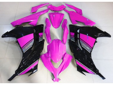 2013-2018 Hot Pink and Black Kawasaki Ninja 300 Fairings for Sale