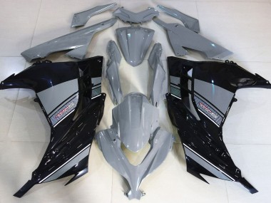 2013-2018 Nardo Grey and Black Kawasaki Ninja 300 Fairings for Sale