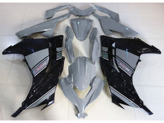 2013-2018 Nardo Grey and Black Kawasaki Ninja 300 Fairings for Sale 2013-2018 Nardo Grey and Black Kawasaki Ninja 300 Fairings for Sale