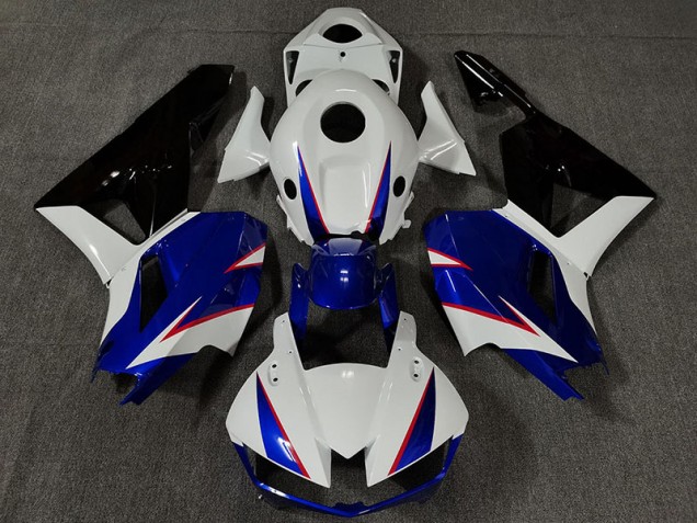2013-2020 Gloss White and Deep Blue Honda CBR600RR Fairings for Sale 2013-2020 Gloss White and Deep Blue Honda CBR600RR Fairings for Sale