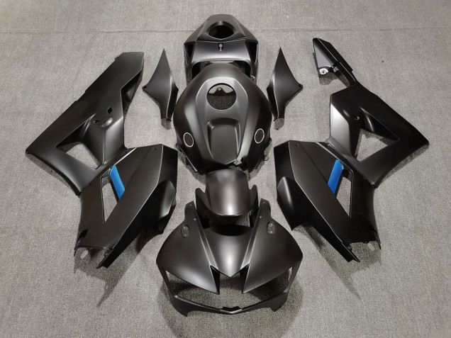 2013-2020 Matte Black w Blue Honda CBR600RR Fairings for Sale 2013-2020 Matte Black w Blue Honda CBR600RR Fairings for Sale