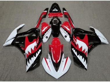 2015-2018 White Shark & Red Yamaha R3 Fairings for Sale