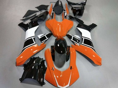 2015-2019 Gloss Orange White and Black Yamaha R1 Fairings for Sale