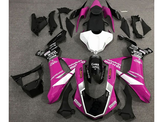 2015-2019 Gloss Pink Logo Style Yamaha R1 Fairings for Sale 2015-2019 Gloss Pink Logo Style Yamaha R1 Fairings for Sale