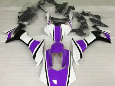 2015-2019 Gloss White Purple and Black Yamaha R1 Fairings for Sale