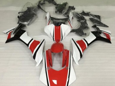 2015-2019 Gloss White Red and Black Yamaha R1 Fairings for Sale