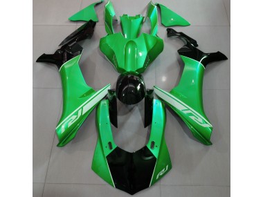 2015-2019 Lizard Green and Black Yamaha R1 Fairings for Sale