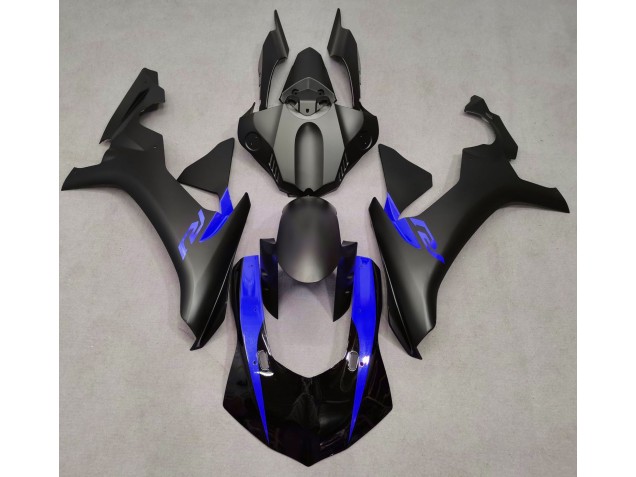 2015-2019 Matte Black & Blue Yamaha R1 Fairings for Sale 2015-2019 Matte Black & Blue Yamaha R1 Fairings for Sale