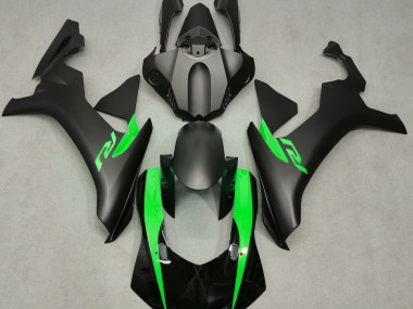 2015-2019 Matte Black & Green Yamaha R1 Fairings for Sale