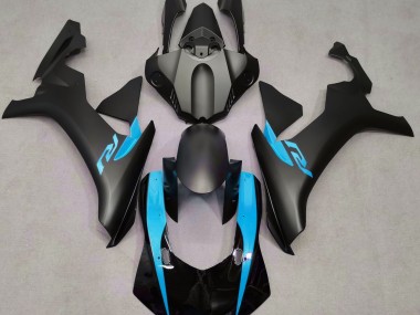 2015-2019 Matte Black & Light Blue Yamaha R1 Fairings for Sale