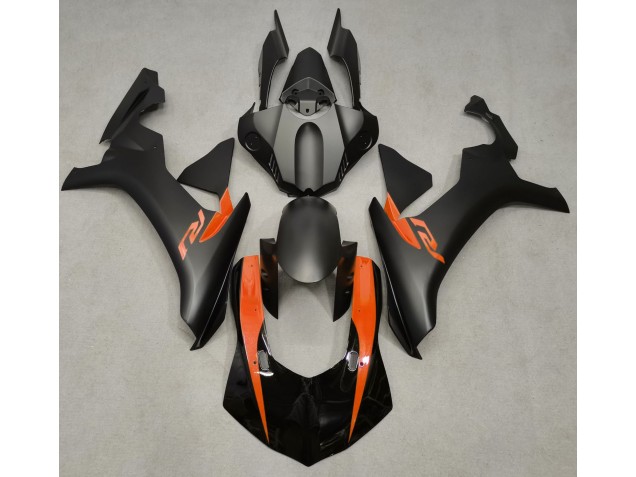 2015-2019 Matte Black & Orange Yamaha R1 Fairings for Sale 2015-2019 Matte Black & Orange Yamaha R1 Fairings for Sale