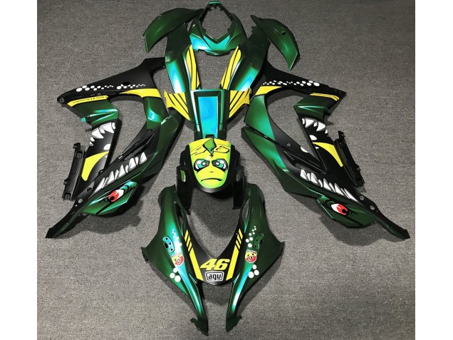 2016-2019 Forest Green Shark Kawasaki ZX10R Fairings for Sale 2016-2019 Forest Green Shark Kawasaki ZX10R Fairings for Sale