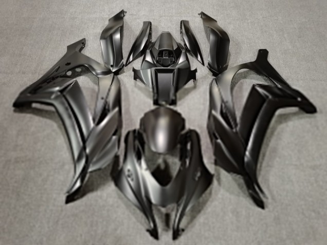 2016-2019 Matte Metal Silver Kawasaki ZX10R Fairings for Sale