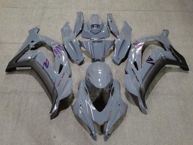 2016-2019 Nardo Grey & Purple Kawasaki ZX10R Fairings for Sale