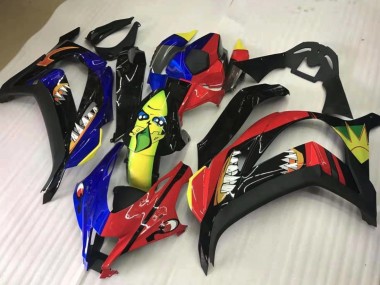 2016-2019 Share Red and Blue Kawasaki ZX10R Fairings for Sale